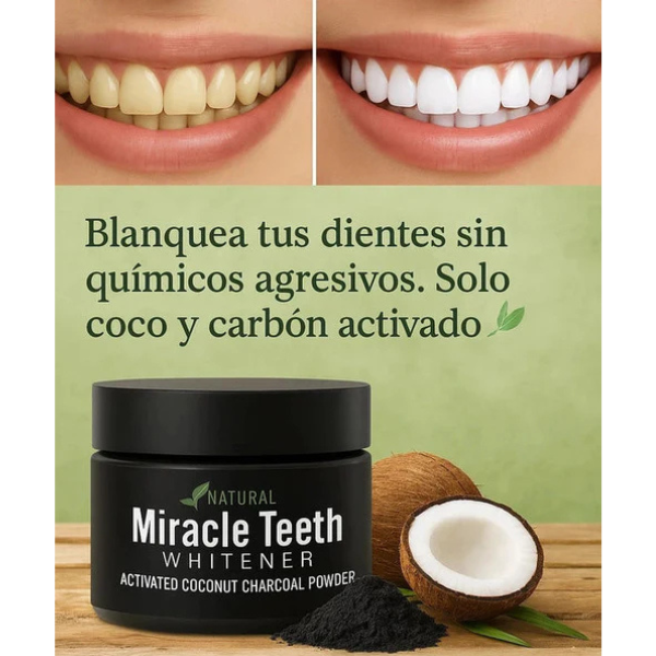DIENTES BLANCOS - POLVO BLANQUEADOR DENTAL 🦷